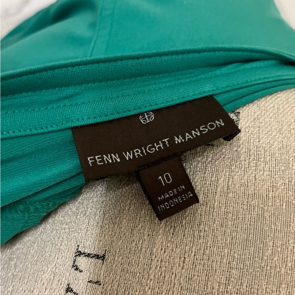 Jade green waist cinching knee-length dress - Picture 5 of 6